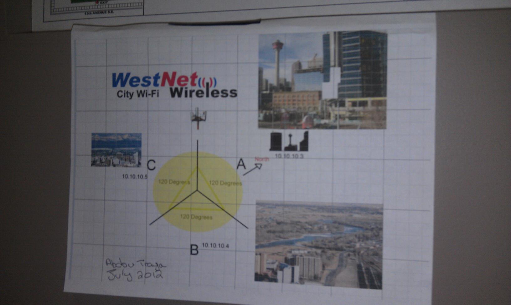WestNet base station installation Calgary 2006