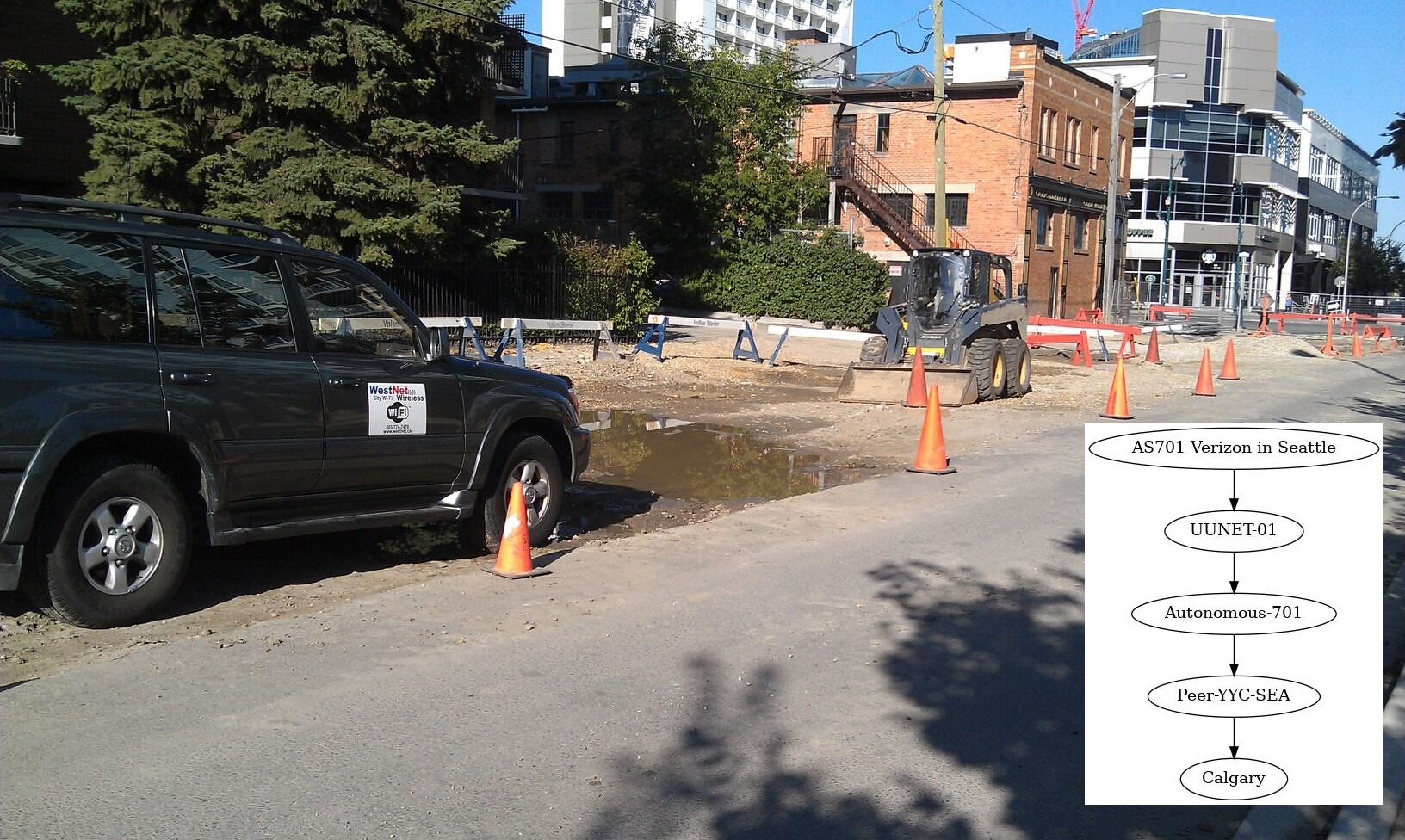 WestNet Calgary wireless network deployment map